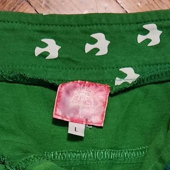 Green printed mini skirt with pockets - Picture 5 of 10